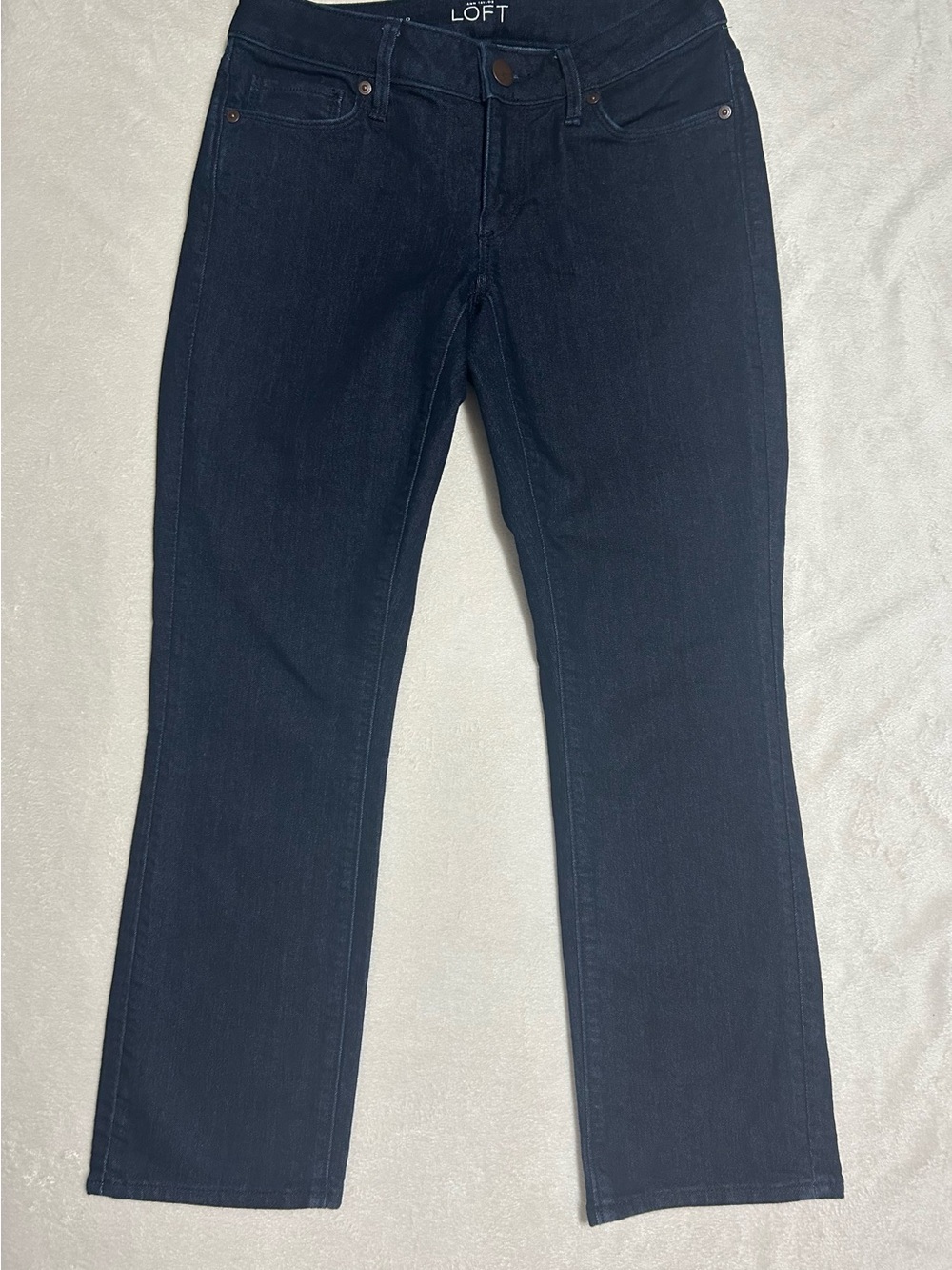 ANN TAYLOR LOFT Curvy Kick Crop Preppy Jeans Womens size 0